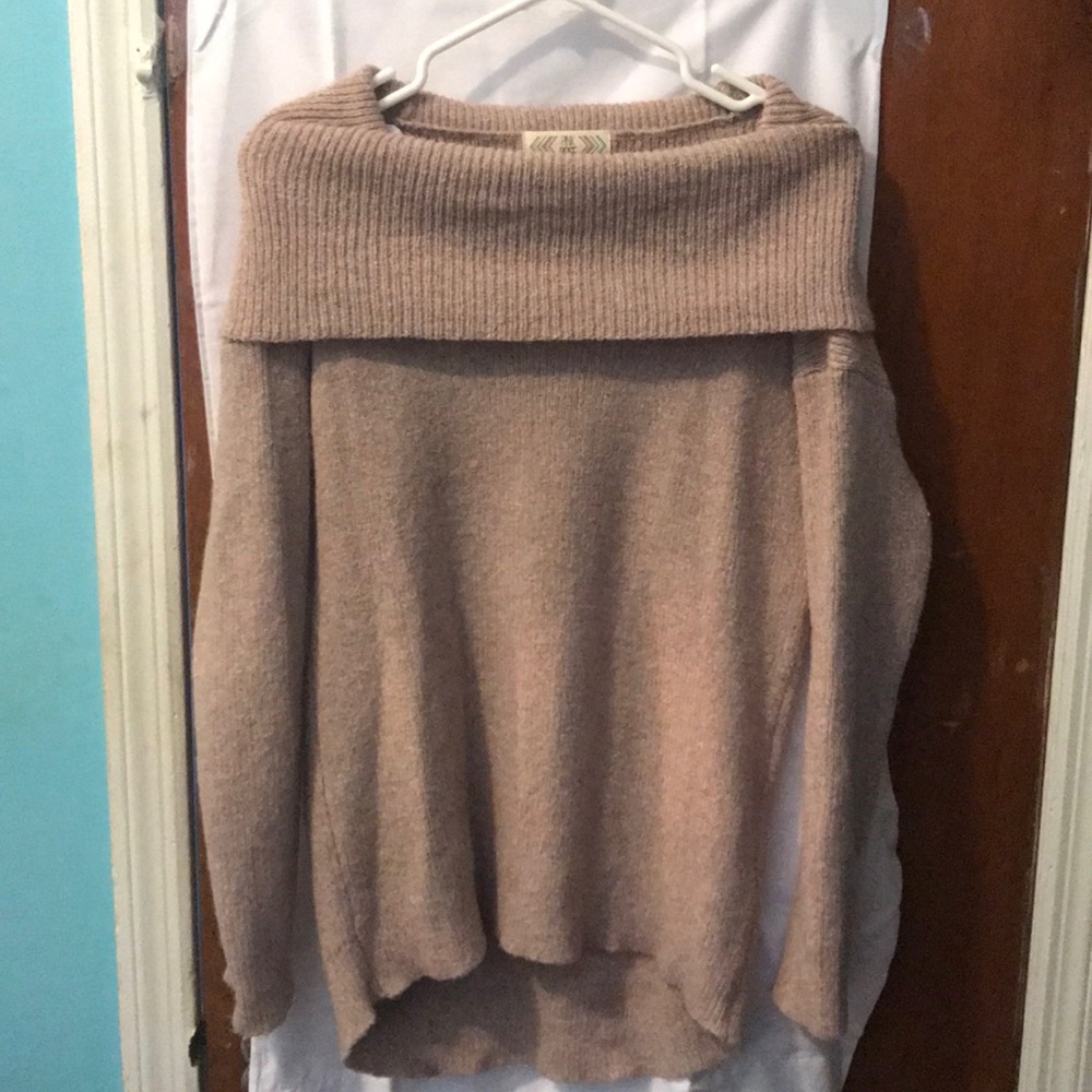 Over the shoulder sweater
